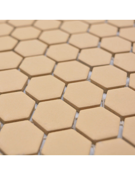 Hexagon Klinker Mosaik Orange | Ekosten.se