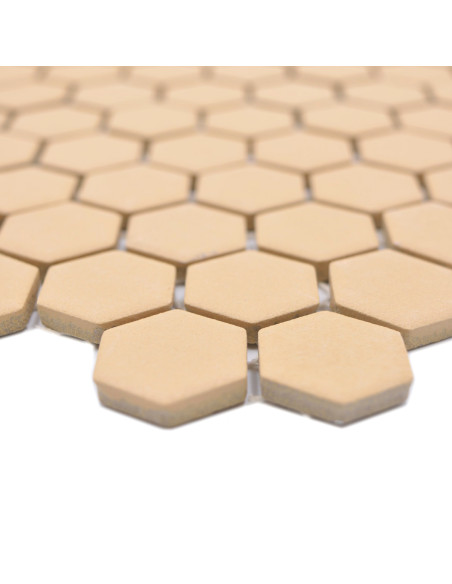 Hexagon Klinker Mosaik Orange | Ekosten.se