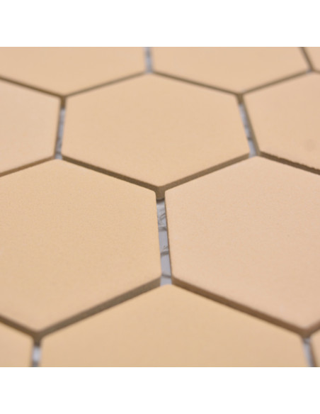 Hexagon Klinker Mosaik Orange Matt | Ekosten.se