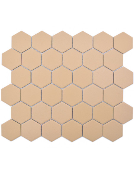 Hexagon Klinker Mosaik Orange Matt | Ekosten.se