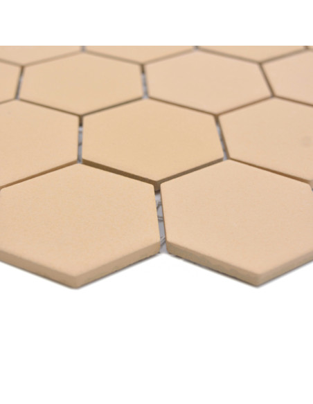 Hexagon Klinker Mosaik Orange Matt | Ekosten.se