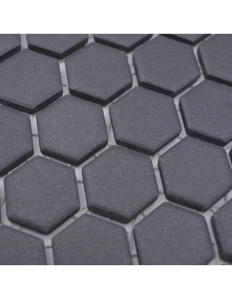 Hexagon Klinker Mosaik Svart | Ekosten.se