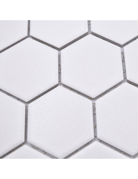 Hexagon Klinker Mosaik Vit Matt | Ekosten.se