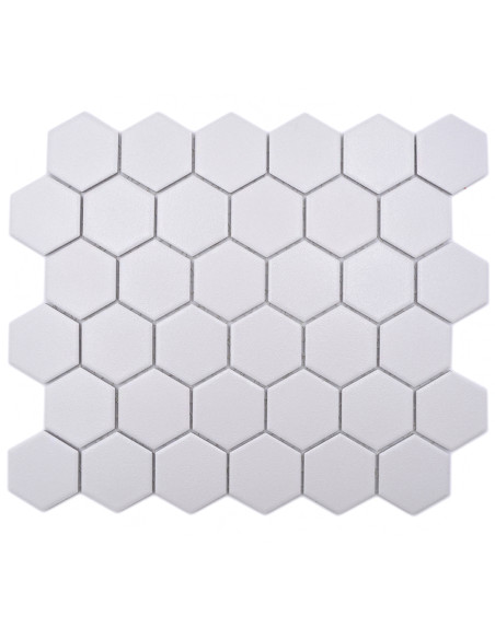 Hexagon Klinker Mosaik Vit Matt | Ekosten.se