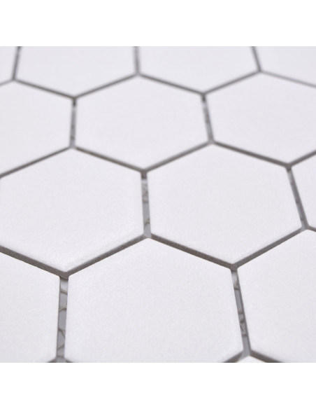 Hexagon Klinker Mosaik Vit Matt | Ekosten.se