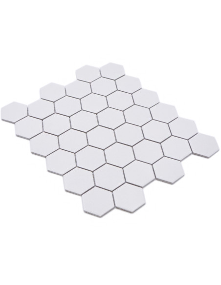 Hexagon Klinker Mosaik Vit Matt | Ekosten.se