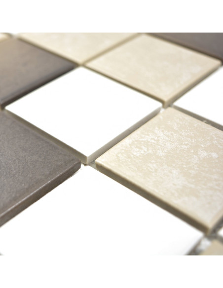 Klinker Mosaik Beige Brun | Ekosten.se