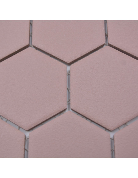 Hexagon Klinker Mosaik Röd Matt | Ekosten.se