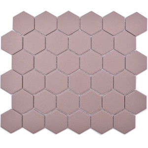 Hexagon Klinker Mosaik Röd Matt | Ekosten.se
