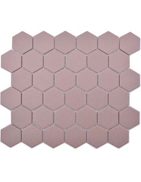 Hexagon Klinker Mosaik Röd Matt | Ekosten.se