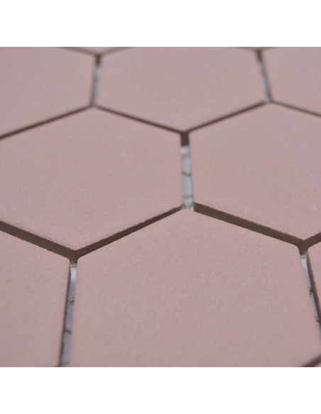 Hexagon Klinker Mosaik Röd Matt | Ekosten.se