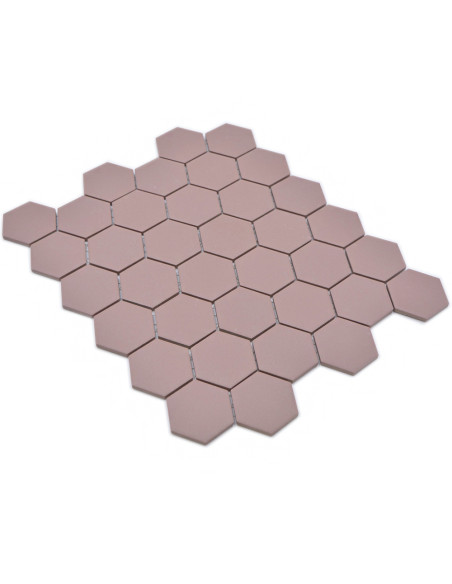 Hexagon Klinker Mosaik Röd Matt | Ekosten.se