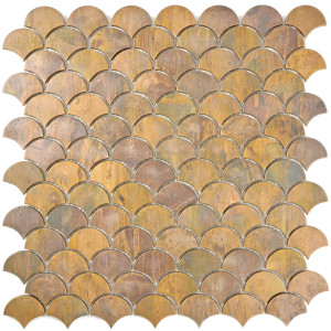 Koppar Fiskfjäll Metallmosaik | Ekosten.se