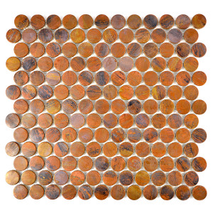 Koppar Knapp Mosaik Metall | Ekosten.se