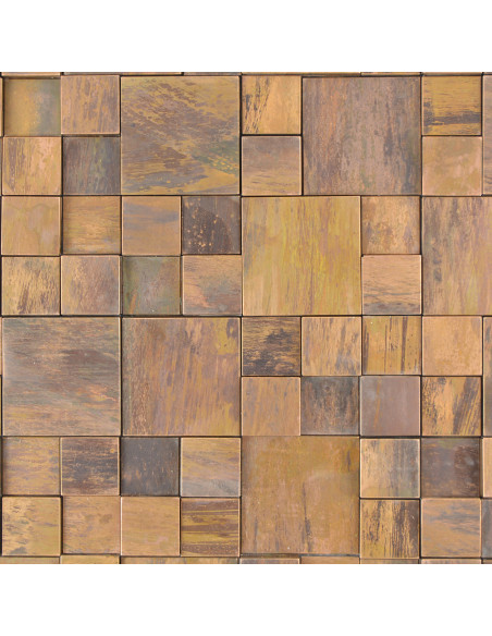 Koppar Metall Mosaik 3D | Ekosten.se