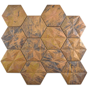 Hexagon Koppar Mosaik | Ekosten.se
