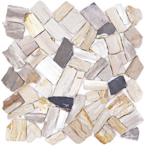 Marmor Krossmosaik Wood Fossil | Ekosten.se