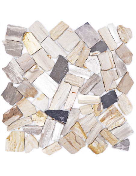 Marmor Krossmosaik Wood Fossil | Ekosten.se