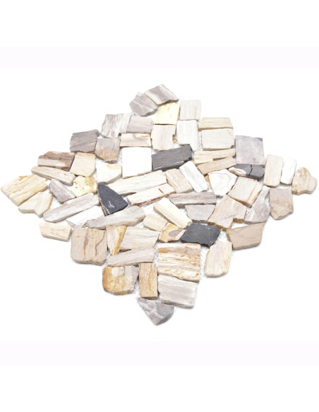 Marmor Krossmosaik Wood Fossil | Ekosten.se