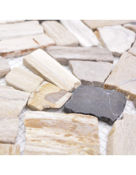 Marmor Krossmosaik Wood Fossil | Ekosten.se