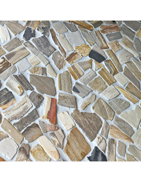 Marmor Krossmosaik Wood Fossil | Ekosten.se