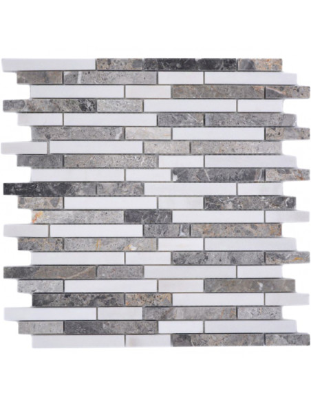 Marmor Stavmosaik Grå Vit | Ekosten.se