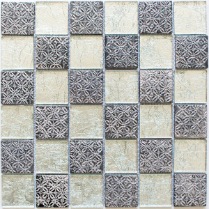 Optik Mosaik Kristall Resin Silver | Ekosten.se