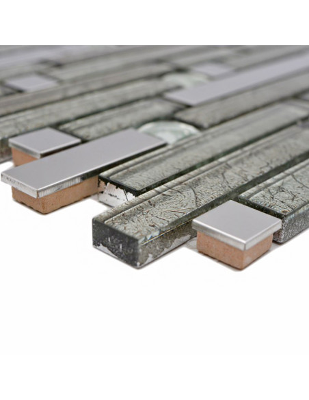 Stavmosaik Silver Svart Diamant | Ekosten.se