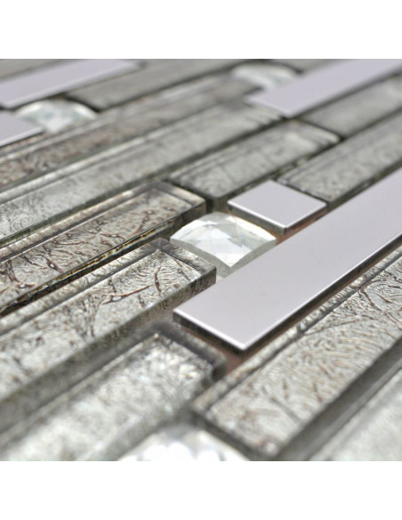 Stavmosaik Silver Svart Diamant | Ekosten.se