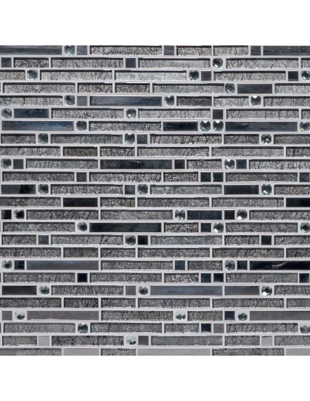 Stavmosaik Silver Svart Diamant | Ekosten.se