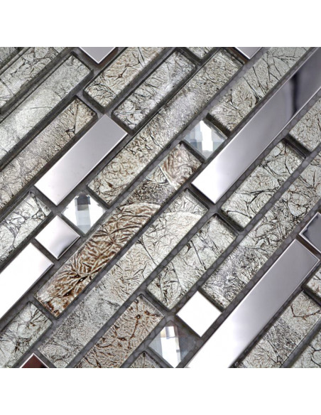 Stavmosaik Silver Svart Diamant | Ekosten.se