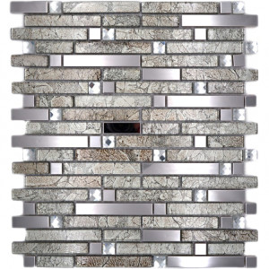 Stavmosaik Silver Svart Diamant | Ekosten.se