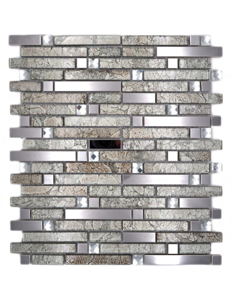 Stavmosaik Silver Svart Diamant | Ekosten.se
