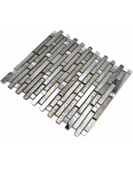 Stavmosaik Silver Svart Diamant | Ekosten.se