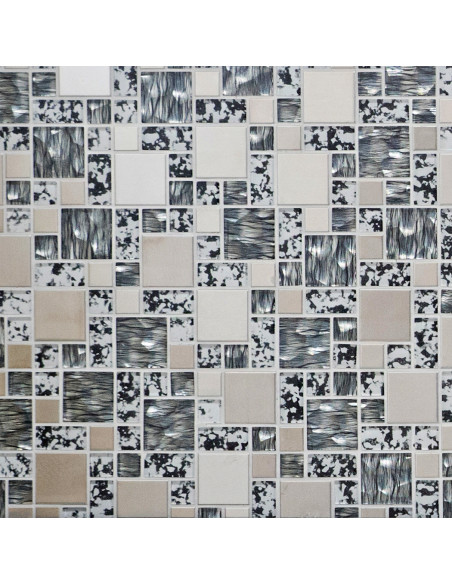 Kristall Silver Mosaik Svart | Ekosten.se