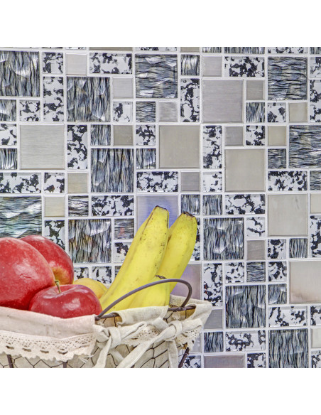 Kristall Silver Mosaik Svart | Ekosten.se