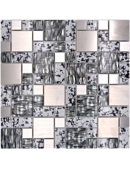 Kristall Silver Mosaik Svart | Ekosten.se