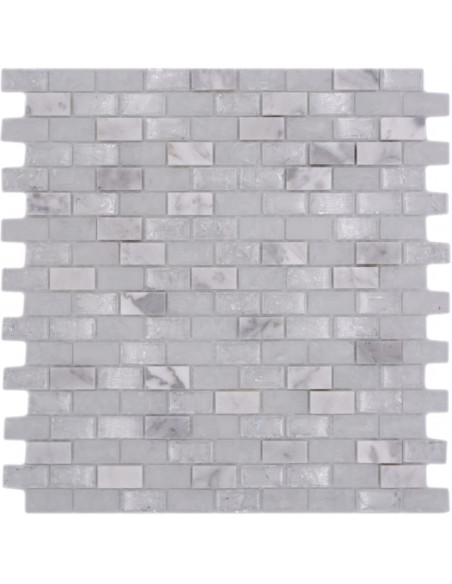 Kristall Marmor Brickmosaik Vit | Ekosten.se