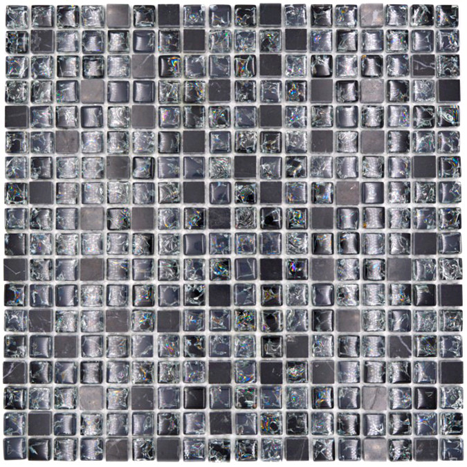 Svart Kristall Marmor Mosaik | Ekosten.se