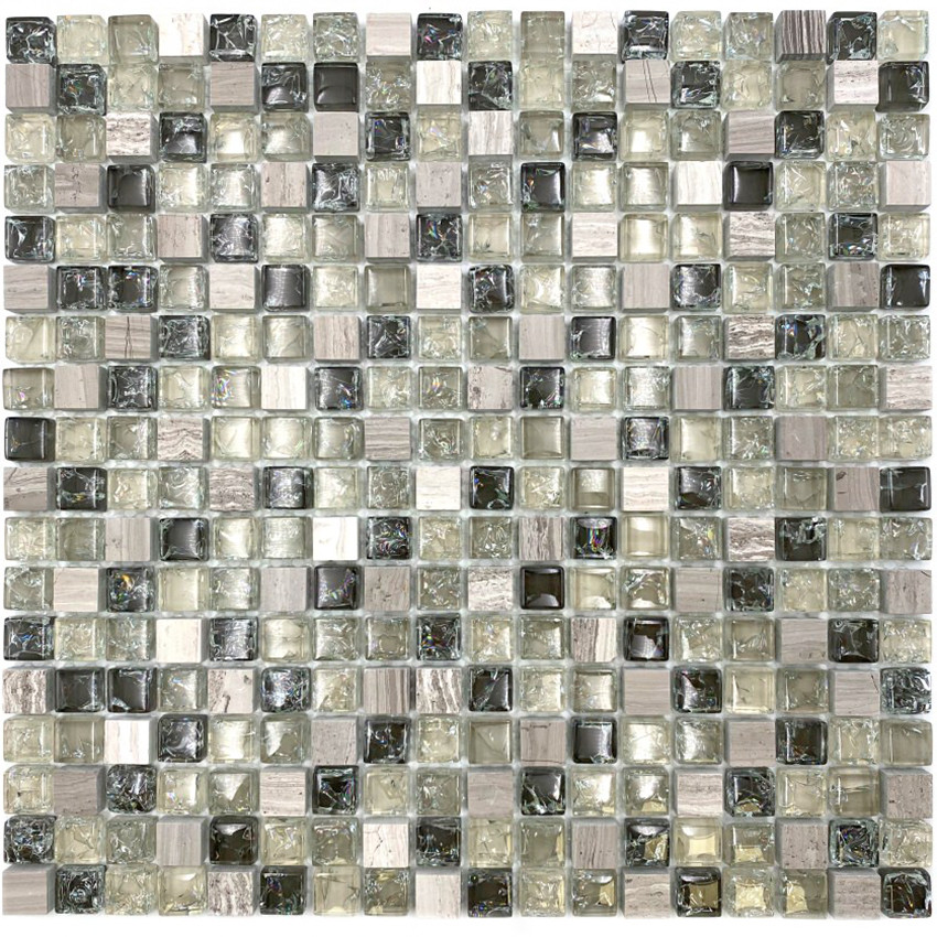 Kristall Marmor Mosaik Grå Grön | Ekosten.se