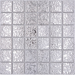 Silver Keramik Mosaik Struktur | Ekosten.se
