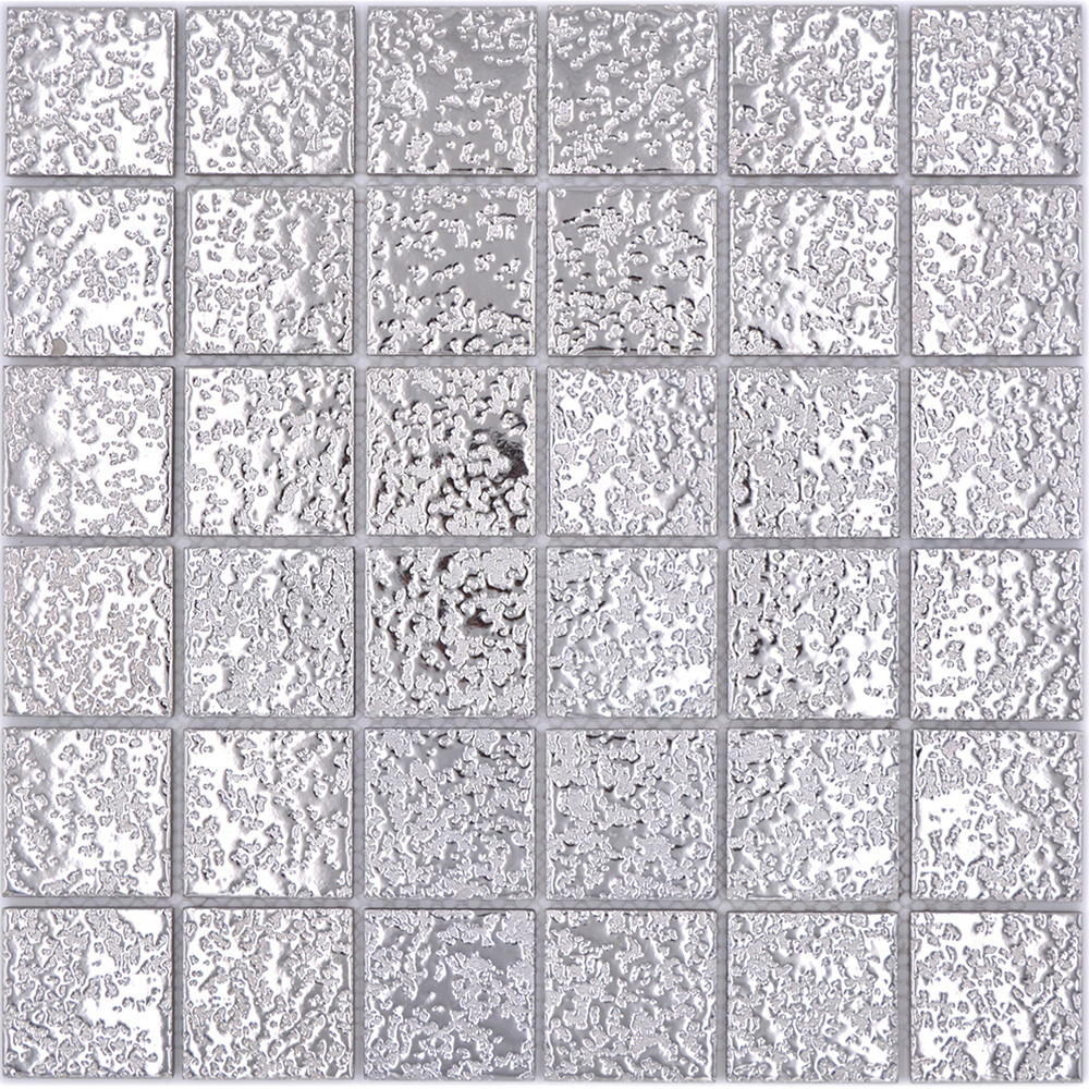 Silver Keramik Mosaik Struktur | Ekosten.se