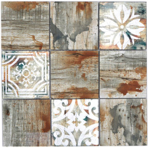 Brun Glasmosaik Vintage Wood | Ekosten.se