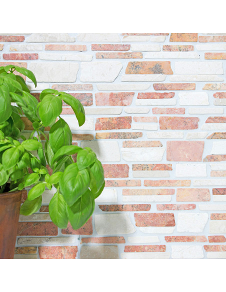 Marmor Mosaik Biancone Rosso | Ekosten.se