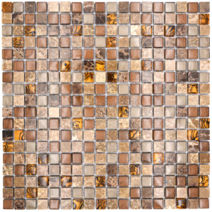 Beige Brun Kristall Marmor Mosaik | Ekosten.se