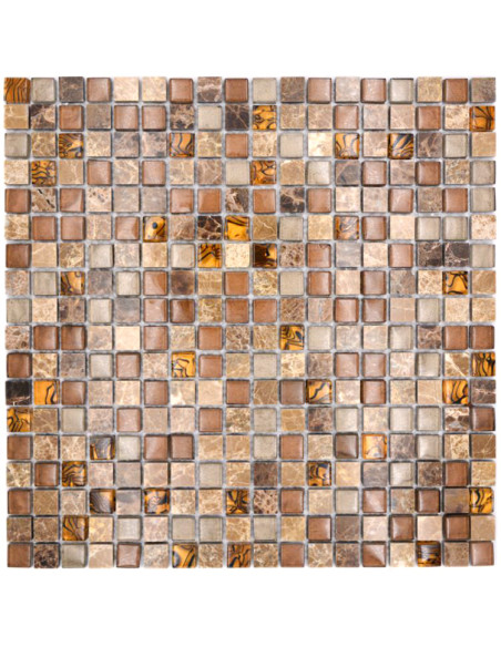 Beige Brun Kristall Marmor Mosaik | Ekosten.se