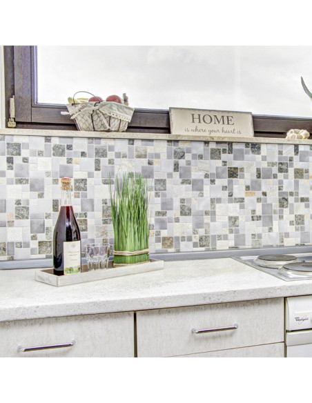 Mosaik Natursten Aluminium Silver | Ekosten.se
