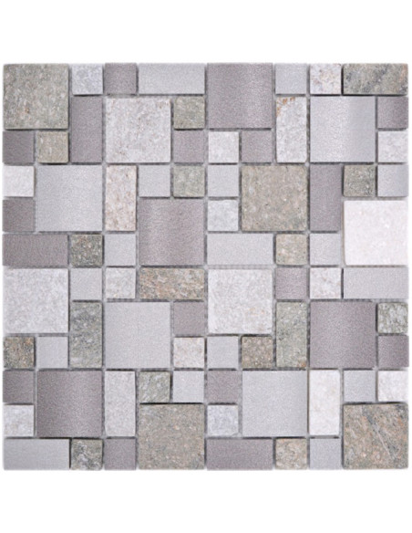 Mosaik Natursten Aluminium Silver | Ekosten.se