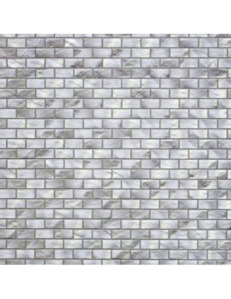 Silver Metallmosaik Borstad | Ekosten.se