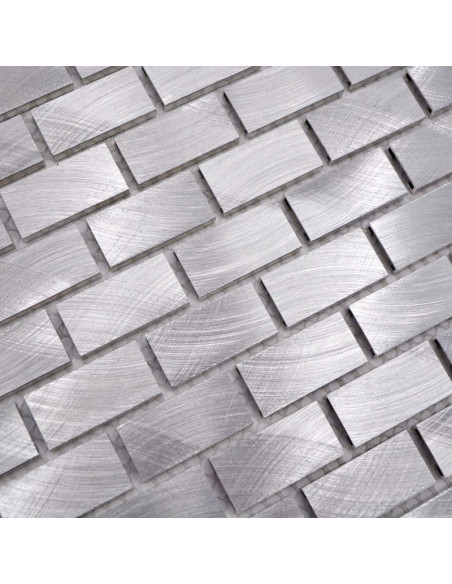 Silver Metallmosaik Borstad | Ekosten.se